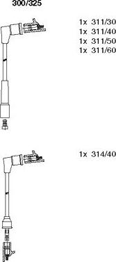 Bremi 300/325 - Комплект проводов зажигания autosila-amz.com