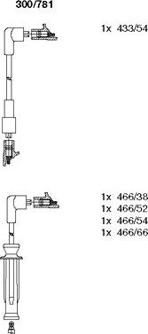 Bremi 300/781 - Комплект проводов зажигания autosila-amz.com