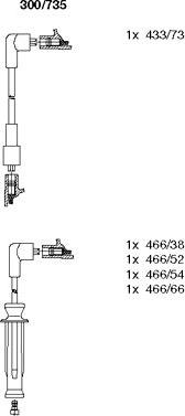 Bremi 300/735 - Комплект проводов зажигания autosila-amz.com