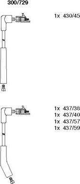 Bremi 300/729 - Комплект проводов зажигания autosila-amz.com