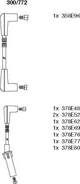 Bremi 300/772 - Комплект проводов зажигания autosila-amz.com