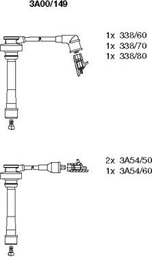 Bremi 3A00/149 - Комплект проводов зажигания autosila-amz.com