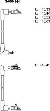 Bremi 3A00/144 - Комплект проводов зажигания autosila-amz.com