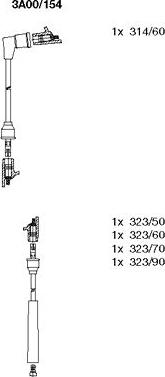 Bremi 3A00/154 - Комплект проводов зажигания autosila-amz.com