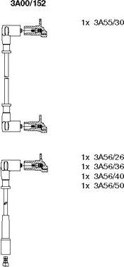 Bremi 3A00/152 - Комплект проводов зажигания autosila-amz.com