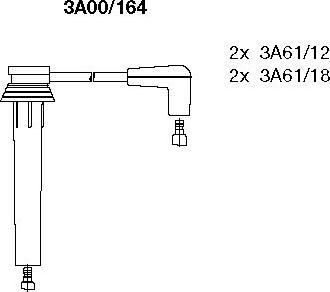 Bremi 3A00/164 - Комплект проводов зажигания autosila-amz.com