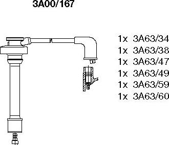 Bremi 3A00/167 - Комплект проводов зажигания autosila-amz.com