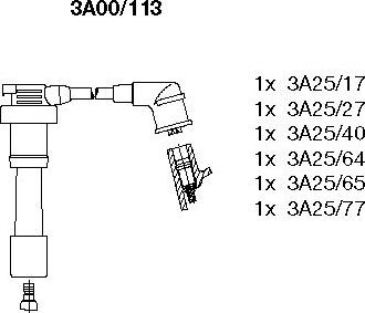 Bremi 3A00/113 - Комплект проводов зажигания autosila-amz.com