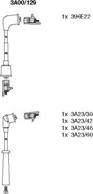 Bremi 3A00/129 - Комплект проводов зажигания autosila-amz.com