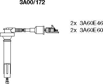 Bremi 3A00/172 - Комплект проводов зажигания autosila-amz.com