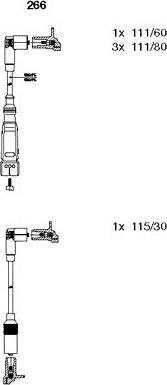 Bremi 266 - Комплект проводов зажигания autosila-amz.com