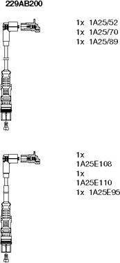 Bremi 229AB200 - Комплект проводов зажигания autosila-amz.com