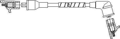 Bremi 732E33 - Провод зажигания autosila-amz.com