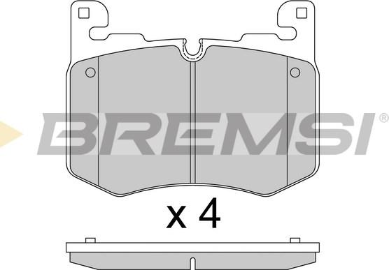Bremsi BP3947 - Тормозные колодки, дисковые, комплект autosila-amz.com