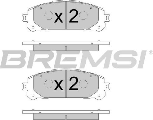 Bremsi BP3908 - Тормозные колодки, дисковые, комплект autosila-amz.com