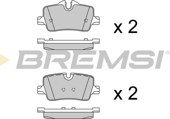 Bremsi BP3915 - Тормозные колодки, дисковые, комплект autosila-amz.com