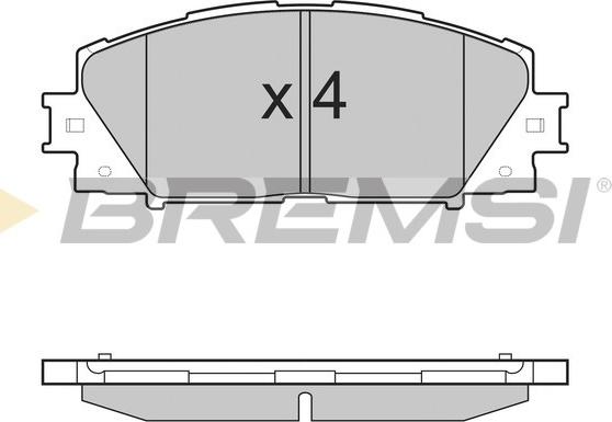 GMC 2445101 - Тормозные колодки, дисковые, комплект autosila-amz.com