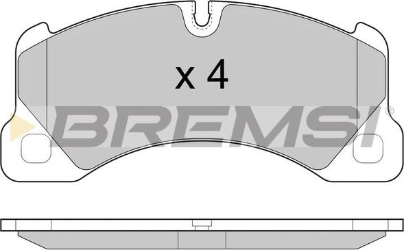 Bremsi BP3457 - Тормозные колодки, дисковые, комплект autosila-amz.com