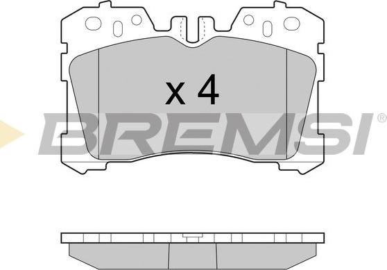 Bremsi BP3462 - Тормозные колодки, дисковые, комплект autosila-amz.com