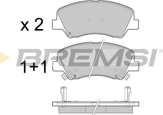 MDR MFP-2K24 - Тормозные колодки, дисковые, комплект autosila-amz.com