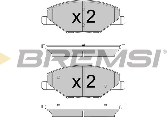 Bremsi BP3591 - Тормозные колодки, дисковые, комплект autosila-amz.com