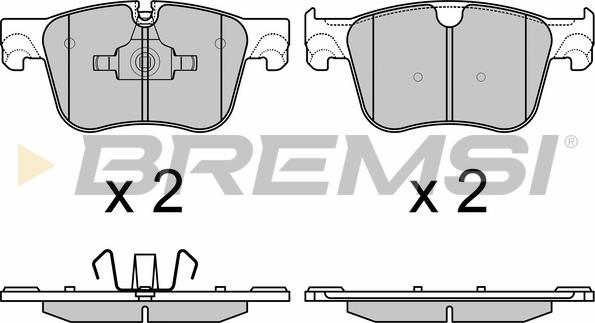 Bremsi BP3598 - Тормозные колодки, дисковые, комплект autosila-amz.com