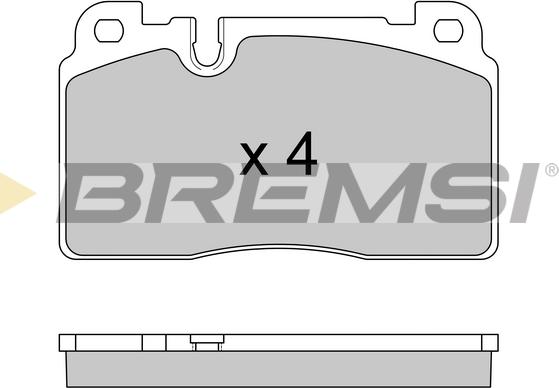 Bremsi BP3592 - Тормозные колодки, дисковые, комплект autosila-amz.com