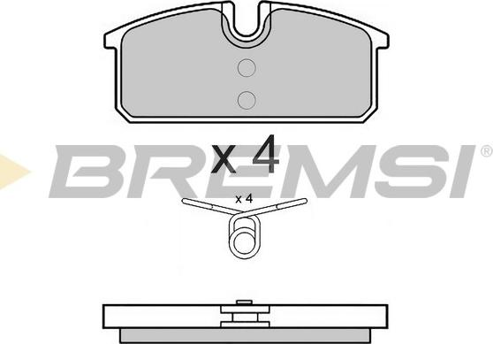 Bremsi BP3542 - Тормозные колодки, дисковые, комплект autosila-amz.com