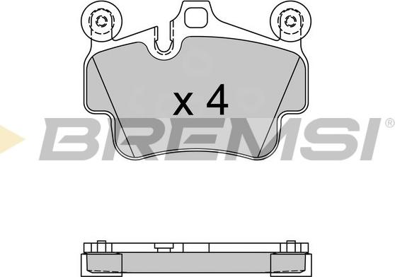 Bremsi BP3564 - Тормозные колодки, дисковые, комплект autosila-amz.com