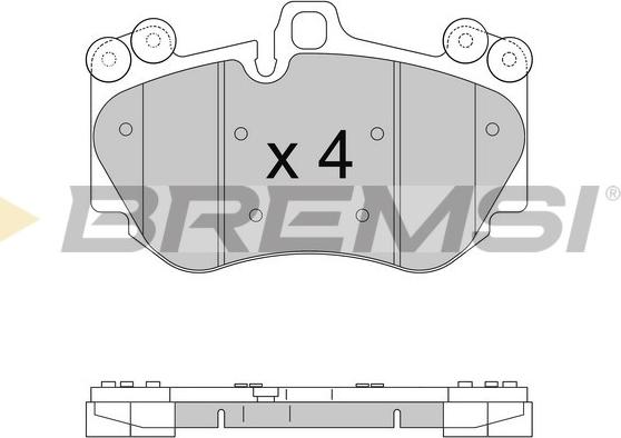 Bremsi BP3568 - Тормозные колодки, дисковые, комплект autosila-amz.com