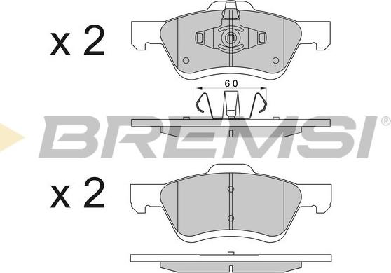 Bremsi BP3567 - Тормозные колодки, дисковые, комплект autosila-amz.com