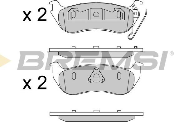 Bremsi BP3576 - Тормозные колодки, дисковые, комплект autosila-amz.com