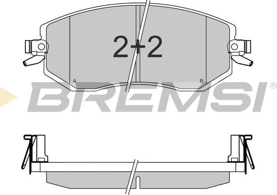 Bremsi BP3570 - Тормозные колодки, дисковые, комплект autosila-amz.com