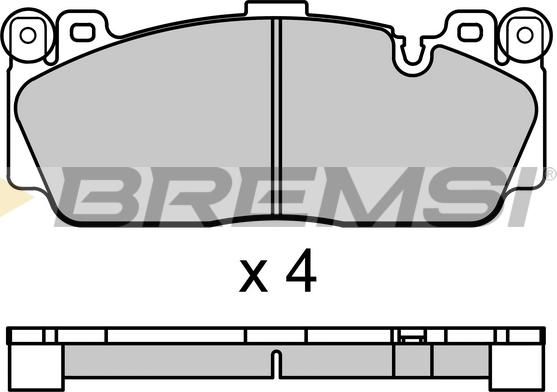 Bremsi BP3691 - Тормозные колодки, дисковые, комплект autosila-amz.com