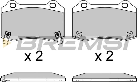 Bremsi BP3649 - Тормозные колодки, дисковые, комплект autosila-amz.com