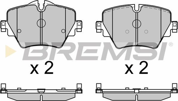 Bremsi BP3643 - Тормозные колодки, дисковые, комплект autosila-amz.com