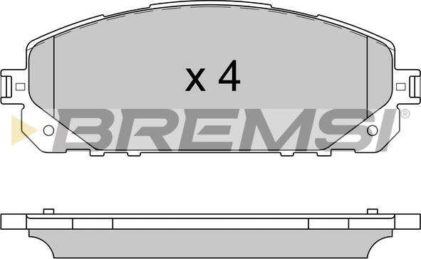 Bremsi BP3605 - Тормозные колодки, дисковые, комплект autosila-amz.com