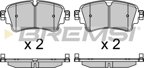 Bremsi BP3688 - Тормозные колодки, дисковые, комплект autosila-amz.com