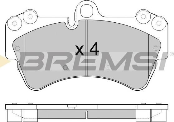 Bremsi BP3099 - Тормозные колодки, дисковые, комплект autosila-amz.com