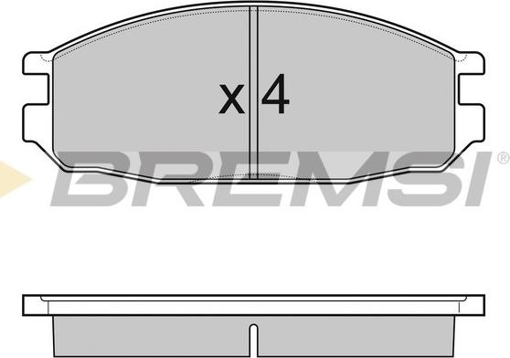 Bremsi BP3069 - Тормозные колодки, дисковые, комплект autosila-amz.com