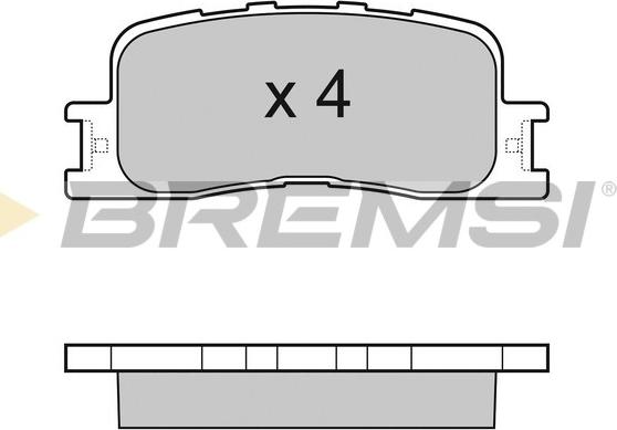 Bremsi BP3060 - Тормозные колодки, дисковые, комплект autosila-amz.com