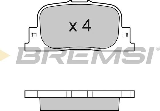 Bremsi BP3063 - Тормозные колодки, дисковые, комплект autosila-amz.com