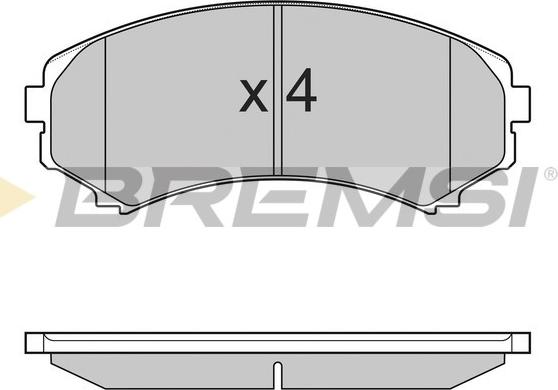 Bremsi BP3001 - Тормозные колодки, дисковые, комплект autosila-amz.com