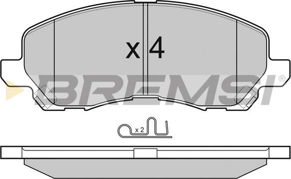 Bremsi BP3080 - Тормозные колодки, дисковые, комплект autosila-amz.com