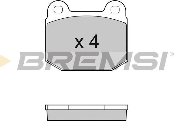Bremsi BP3035 - Тормозные колодки, дисковые, комплект autosila-amz.com