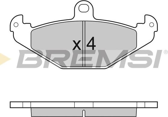 Bremsi BP3033 - Тормозные колодки, дисковые, комплект autosila-amz.com