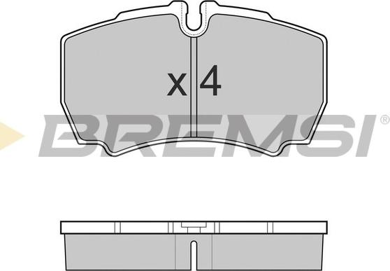 Bremsi BP3025 - Тормозные колодки, дисковые, комплект autosila-amz.com