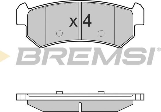 Bremsi BP3148 - Тормозные колодки, дисковые, комплект autosila-amz.com
