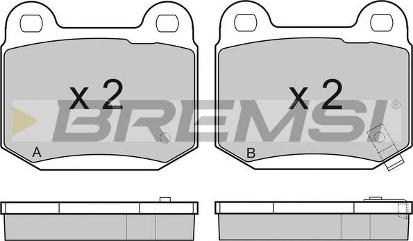 Bremsi BP3159 - Тормозные колодки, дисковые, комплект autosila-amz.com