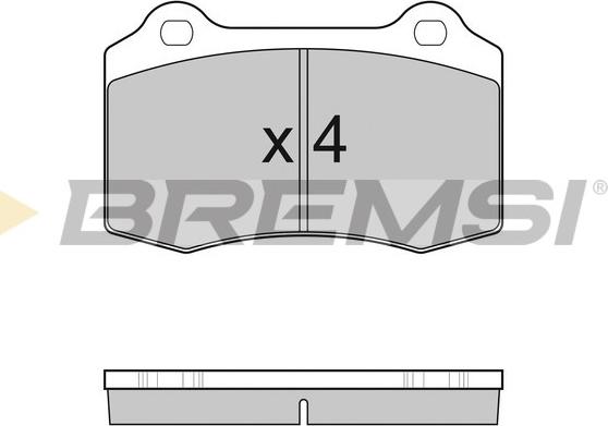 Bremsi BP3155 - Тормозные колодки, дисковые, комплект autosila-amz.com